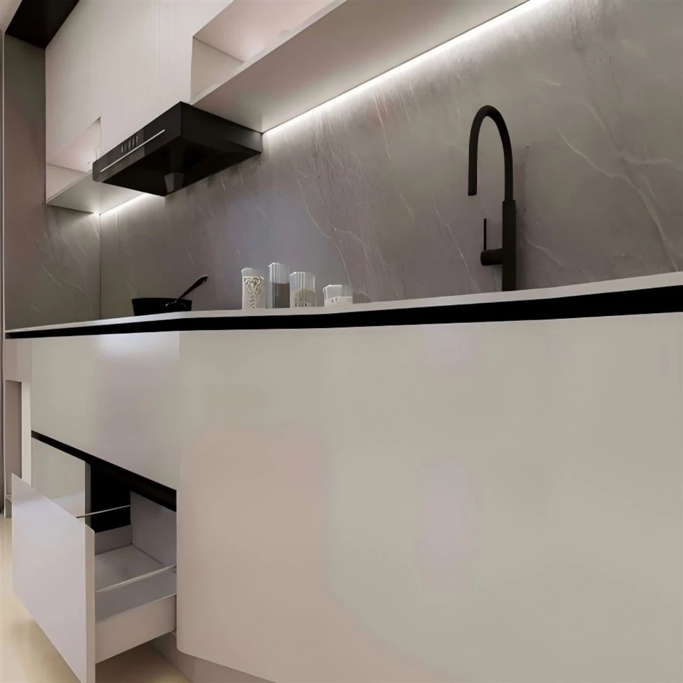 Modern Beige Kitchen Cabinets suppliers